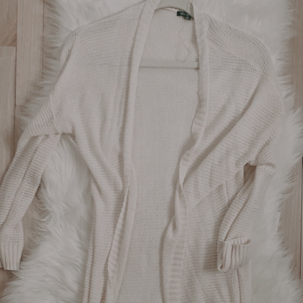 Thin long cardigan